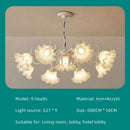 Ljojo French Retro Style Led Bedroom Chandelier Wall Lamp Cream Flower Creative Design