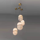 Ljojo Marble Chandelier Gold Black Dining Lighting - Elegant Bedroom Decoration Piece