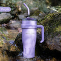 Ljojo Light Luxury Handle Cup: Insulated Straw Cup for Office, Travel, and Car