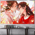 Heaven Officials Blessing Anime Tapestry Wall Hanging Aesthetic Room Decor - Ljojo