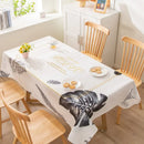 Ljojo Light Luxury Rectangular Tablecloth with Oil-Proof and Anti-Scalding Features