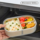 Ljojo 3-Grid Microwave Lunch Box Stackable Food Container