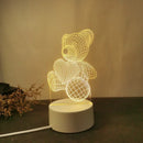 Ljojo Love 3D Acrylic LED Night Light Table Lamp