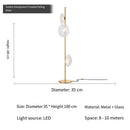 Ljojo Luxury Glass Floor Lamp for Elegant Living Space