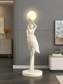 Ljojo Modern Art Floor Lamp Humanoid Sculpture LED Lighting for Living Room Atmosphere