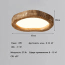 Nordic Wooden LED Ceiling Lamp for Living Room - Modern Designer Light Fixture by Ljojo