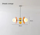 Ljojo Japanese Wabi-Sabi Retro Acrylic LED Pendant Light Flying Saucer Chandelier