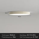 LED Ceiling Lamp Retro Red Edge Round for Bedroom Living Room Kitchen by Ljojo