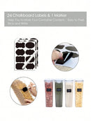 Ljojo 2.8L Airtight Food Storage Jars - Set of 4 with Labels and Pen
