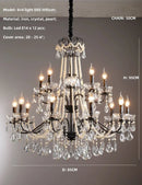 American Black Crystal Chandelier | European Art Decor Ceiling Light by Ljojo