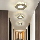 Ljojo LED Ceiling Light: Modern White Chandelier for Living Room, Bedroom, Aisle, Balcony, Corridor