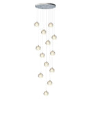 Ljojo Luxury Crystal Spiral Staircase Chandelier for Duplex Loft Living Room
