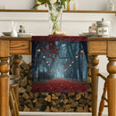 Ljojo Maple Road Lights Table Runner for Kitchen Dining Decor