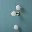 Glass Led Wall Lamp for Living Room Bedroom Dining Bedside by Ljojo