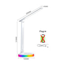 Ljojo LED Desk Lamp USB Plug in Table 3 Levels Dimmable Touch Lighting Foldable