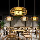 Bamboo Chandelier: Chinese Style Zen Teahouse Restaurant Hotel Hot Pot Shop Lantern - Ljojo