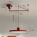 Ljojo Flying Saucer LED Pendant Lights Cream Chandelier Home Room Decoration French Minimalist Style