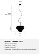 Ljojo Milk Glass Chandelier: Retro Luxury Pendant Lamp for Kitchen, Hotel, and Home Decor