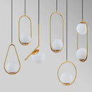 Ljojo Metal Pendant Lights Glass Ball Nordic Decor Hanging Lamp