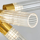 Modern LED Chandelier: Round Tube Ceiling Light for Living Room by Ljojo