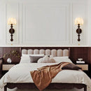Ljojo French Retro Wood Wall Lamp | Stylish Indoor Lighting for Living Room and Bedroom