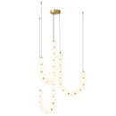 Nordic Style Acrylic Spherical Led Ceiling Lamp for Living Rooms by Ljojo