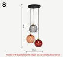 Nordic LED Pendant Lights Glass Stone Bubbles Chandeliers for Living Room by Ljojo