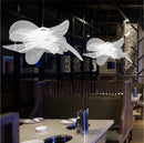 Italian Designer Minimalist White Petal Chandelier Light for Living Room by Ljojo