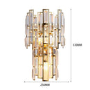 French Living Room Crystal Wall Lamp Modern Staircase Simple Hallway Bedroom Hotel Bedside Home Decor Lighting Fixtures - Ljojo