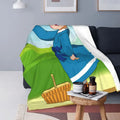 Heidi Alps Fleece Blanket Soft Cozy Throw Bedding for Sofa by Ljojo