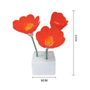 Ljojo Mini LED Flower Night Light Cute Small Table Lamp Bedroom Ambient Lights