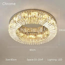 Ljojo LED Crystal Ceiling Lamp: Modern Home Decor Atmosphere Lighting