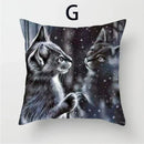 Cat Pattern Cushion Cover 45x45cm - Ideal Sofa & Home Decor Gift by Ljojo