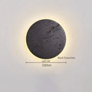 Ljojo LED Wall Lamps Black Travertine Nordic Minimalism Bathroom Mirror Lights