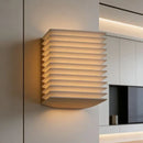 Modern Retro Square LED Wall Lamps Wabi Sabi Style for Living Rooms by Ljojo