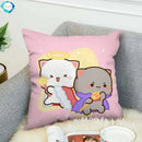 Ljojo Mochi Cat Luxury Cushion Cover Set for Sofa and Bed