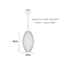 Designer Silk Pendant Lamp: Elegant Living Room Lighting by Ljojo