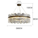 Ljojo Luxury Crystal Living Room Chandelier Modern Pendant Light Indoor Lighting