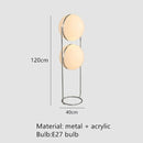 Ljojo LED Floor Lamp Metal Acrylic Ball Rack Art Chandelier Living Room Decoration