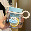 Ljojo 1000ml Cute Tea Infuser Bottle with Handle - Sport Gym Travel Drink Bottle