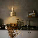 Copper Glass Pendant Light Elegant Dining Room Bedroom Foyer Hanging Lamp by Ljojo