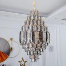 Ljojo Luxury Crystal Living Room Chandelier - Modern Stair Pendant Lamp Indoor Lighting