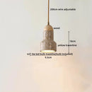 LED Pendant Lights Yellow Travertine Earthen Jar Chandelier for Living Room by Ljojo