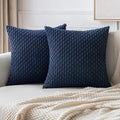 Ljojo 18x18 Corduroy Throw Pillows for Sofa, Bed & Living Room