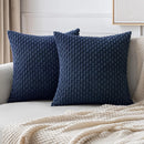Boho Striped Corduroy Farmhouse Pillow Covers, Soft & Fluffy - Ljojo Brand