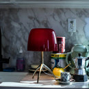 Modern Nordic Glass Desk Lamp Three Legged LED Study Bedroom Living Room - Ljojo