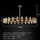 Vintage Living Room LED Pendant Light Crystal Lamp Brass/chromium/black Metal Dining Room Atmosphere Lighting by Ljojo