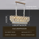 Ljojo Luxury Crystal Chandelier: High End Bedroom Living Room Pendant Light
