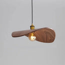 Walnut LED Pendant Lamp Modern Minimalist Dining Room Chandelier by Ljojo