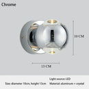 Modern Luxury Chrome LED Wall Lamp Living Room Sconce by Ljojo - Elegant Indoor Wall Light